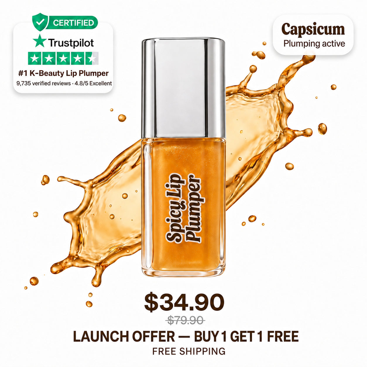 Spicy Lip Plumper — Fuller Lips in 5 Minutes