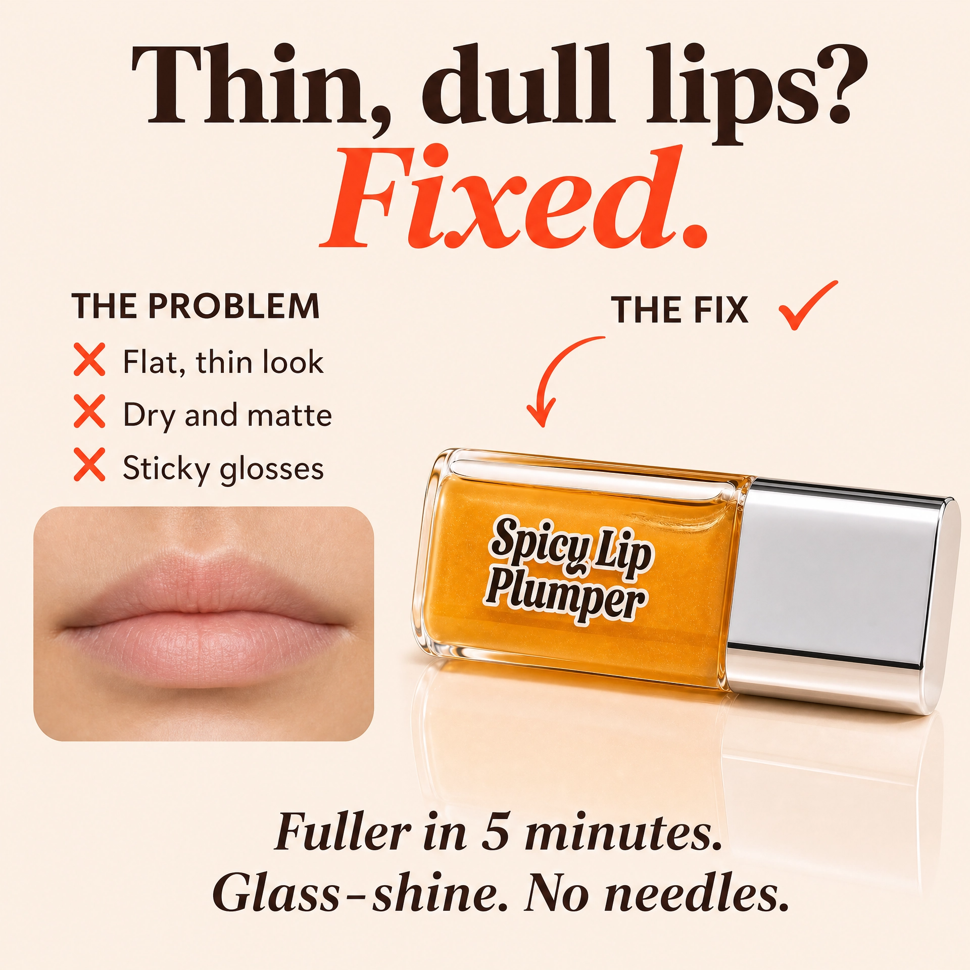 Spicy Lip Plumper — Fuller Lips in 5 Minutes