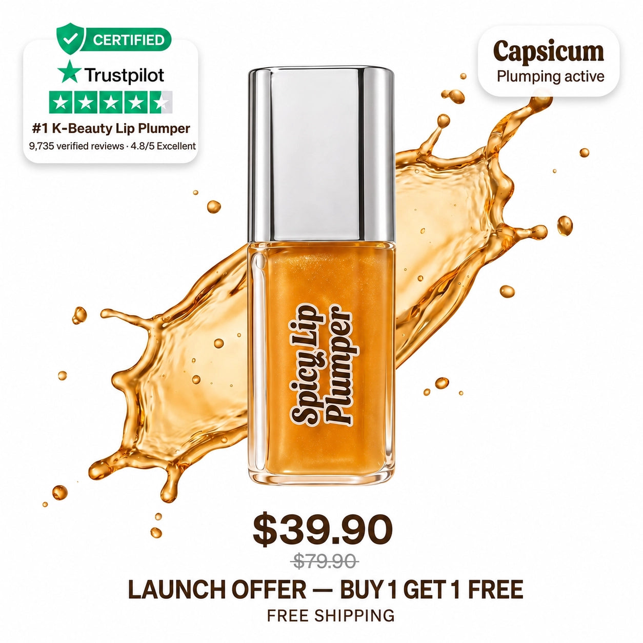 Spicy Lip Plumper — Fuller Lips in 5 Minutes